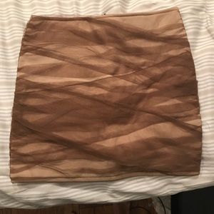 Brown mini skirt